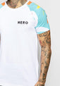 Hero's Heroine Raglan T-Shirt With Floral Sleeves