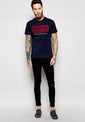 Barbour T-Shirt with Lozenge Logo In Slim Fit